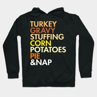 Thanksgiving Food, Helvetica Leftovers Hoodie